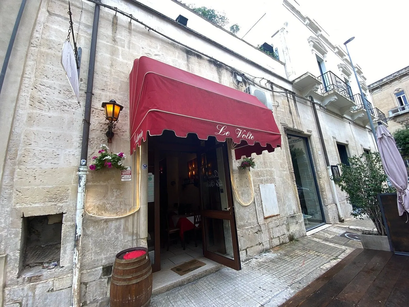 Ingresso dell'Osteria Le Volte